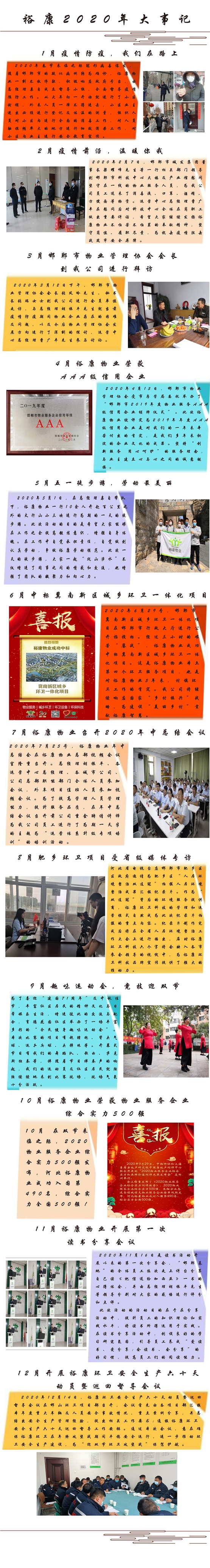 2020年裕康大事記